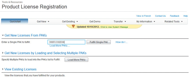 Cisco product license registration