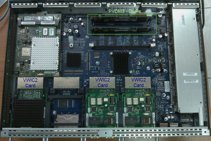 cisco 2901 2911 motherboard connects & ISM module