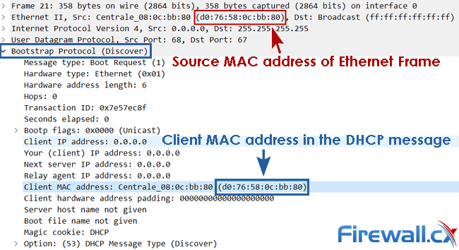 dhcp snooping match source mac address fail