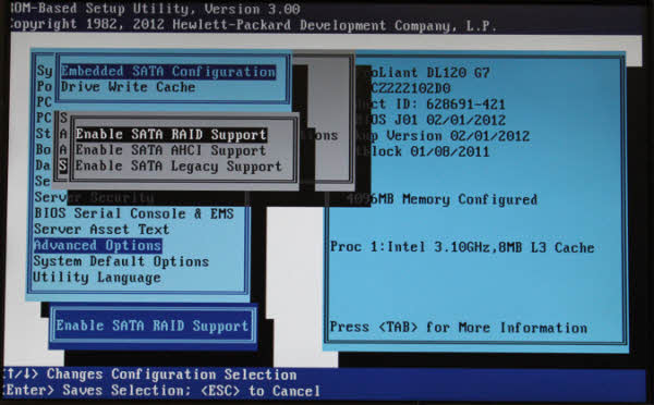 Linux Centos Redhat El Installation On Hp Smart Array B110i Sata Raid Controller Hp Ml Dl Servers