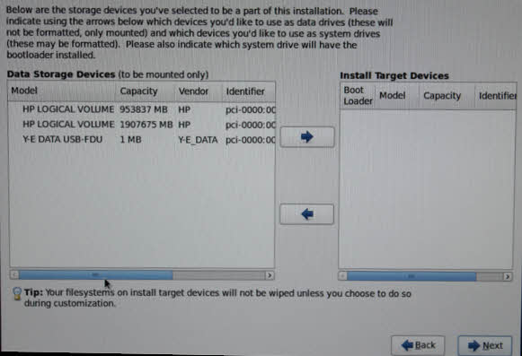 linux centos logical drive setup