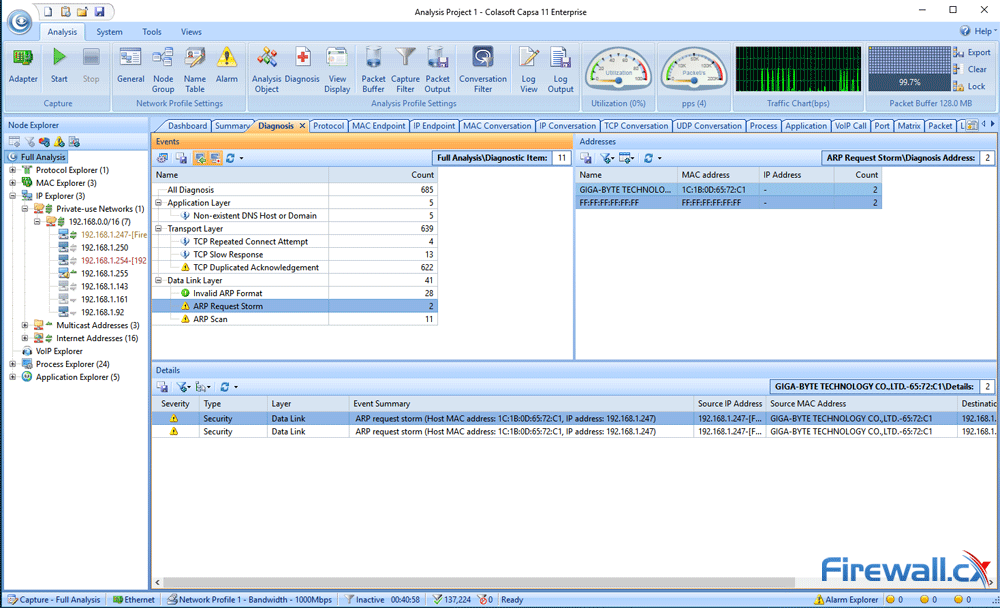 capsa enterprise v11 diagnosis tab