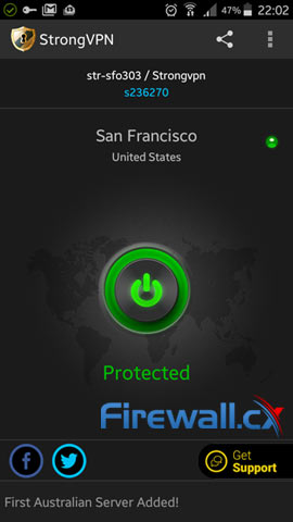 StrongVPN mobile VPN client – a stunning application