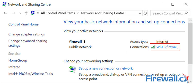 Accessing your wireless or wired network adapter network settings
