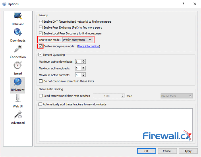 qbittorrent SOCKS5 Proxy settings for Torrenting