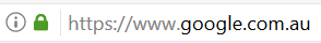 https enabled website - green lock