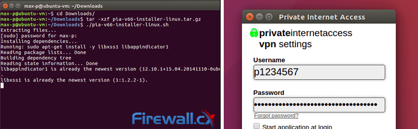 pia linux vpn client