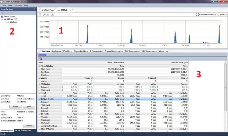 colasoft nchronos network console