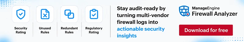 Zoho - ManageEngine - Firewall Anaylzer