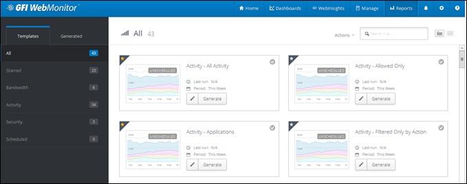 WebMonitor internet web usage reports are highly customisable and provide detailed information