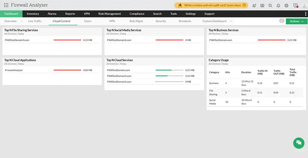 firewall analyzer cloud control