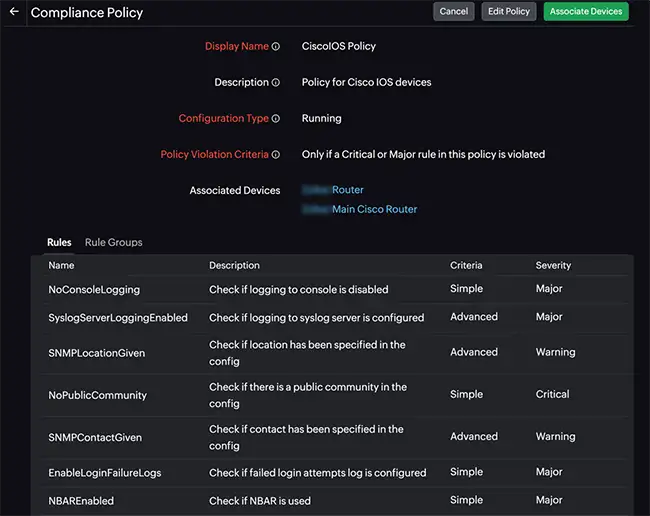 Site24x7 Compliance Policy Automation