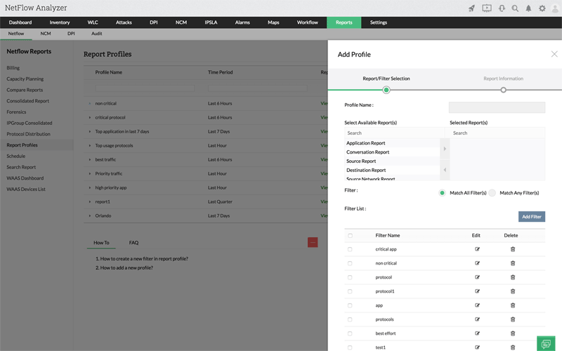 netflow analyzer reporting