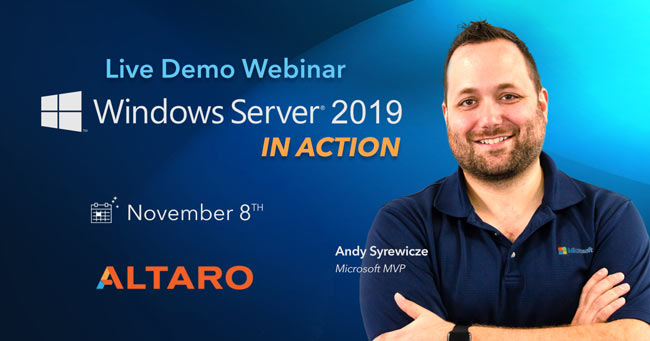 altaro windows server 2019 in action webinar