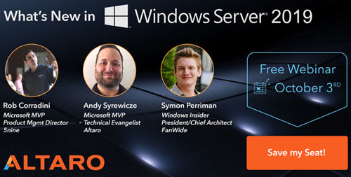 altaro windows server 2019 webinar