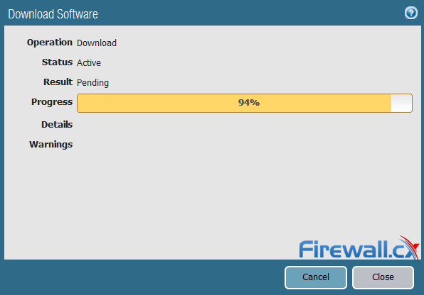 palo alto firewall download new software PAN-OS image