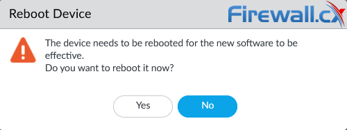 Palo Alto Firewall - PAN-OS Firewall reboot prompt