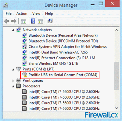 prolific usb to serial comm port drivers win 10