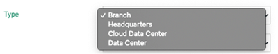 catonetwork sdwan sase site type parameter