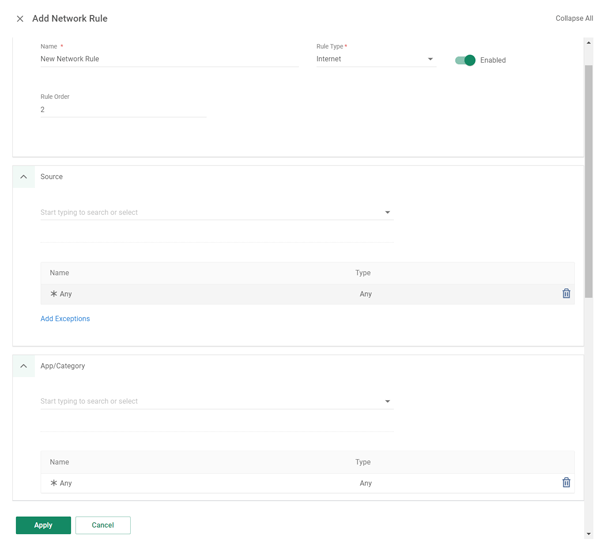 Cato Networks - Network Rule Criteria