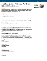 gartner report worst networking practices