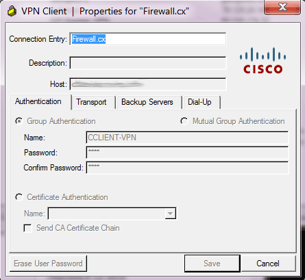 Private Internet Access via L2TP IPSEC Cisco IOS Client