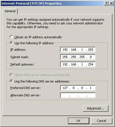 creating a great dns record in windows web server 2003