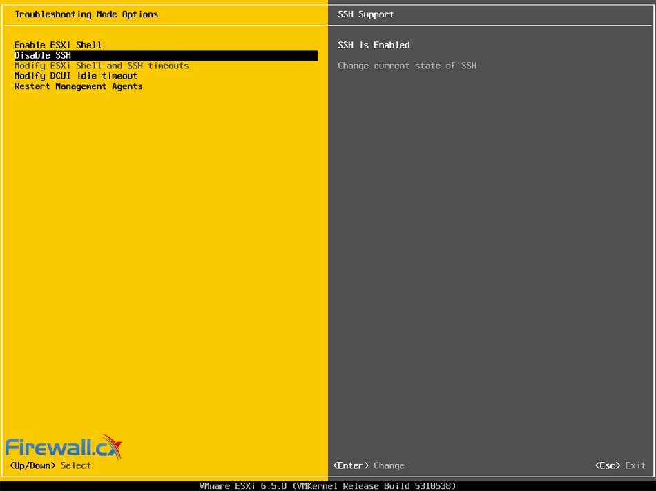 vmware esxi enable ssh via console 5