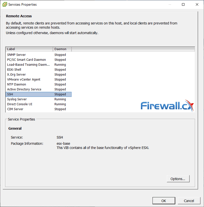 vmware esxi enable ssh via vsphere client remote access