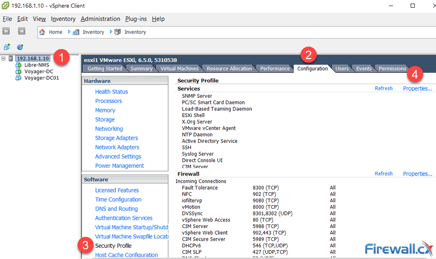 vmware esxi enable ssh via vsphere client