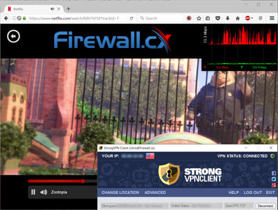 StrongVPN Unblocking US Netflix