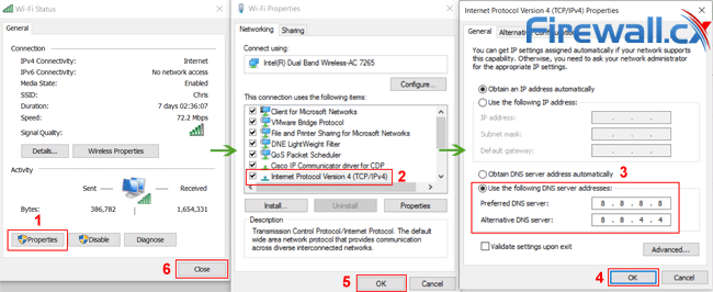 Configuring custom DNS servers to bypass DNS blocking