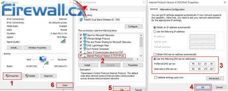 Configuring custom open DNS servers to protect against DNS Leaks