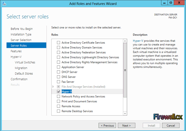 Windows 2012 Hyper-V Installation & Configuration - Selecting Hyper-V Role windows-2012-hyper-v-install-config-4