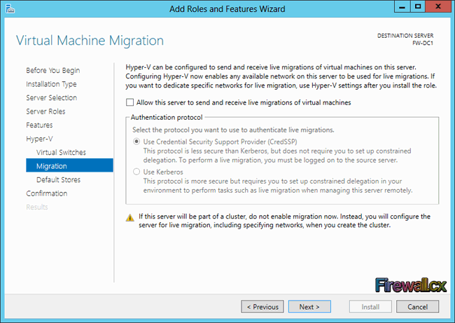 Windows 2012 Hyper-V Installation & Configuration - Live Migration windows-2012-hyper-v-install-config-7