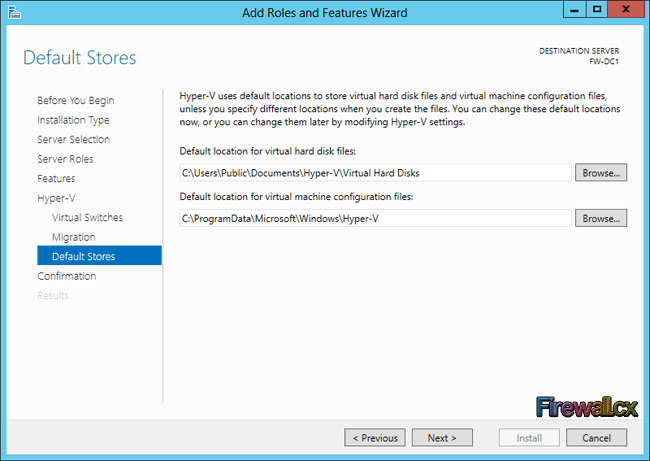 Windows 2012 Hyper-V Installation & Configuration - Selecting Storage Store windows-2012-hyper-v-install-config-8