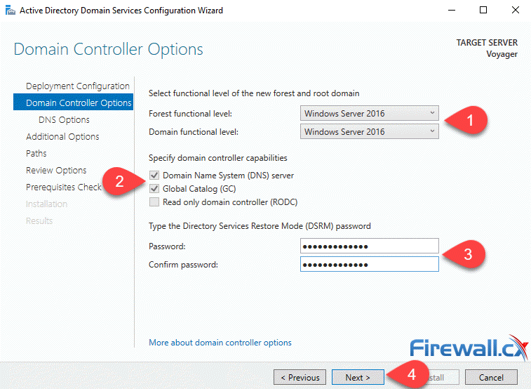 Windows Server 2022 - Configuring Domain Controller Options