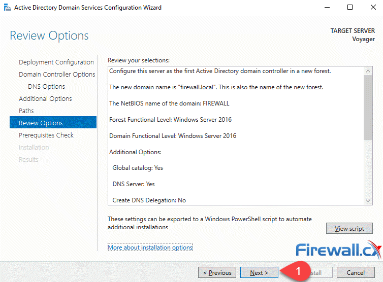 Windows Server 2022 - Reviewing AD & DNS configured options