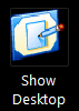 Wndows show desktop icon